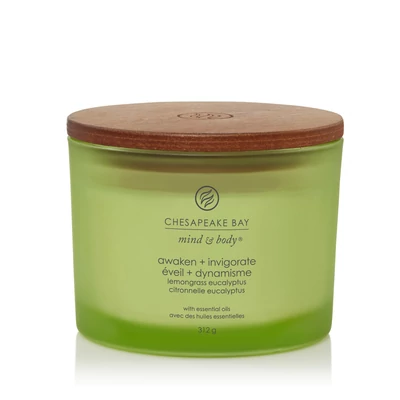 Chesapeake Bay Candle® awaken + invigorate (lemongrass eucalyptus) három kanócos üveggyertya