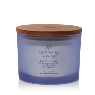 Chesapeake Bay Candle® serenity + calm (lavender thyme) három kanócos üveggyertya