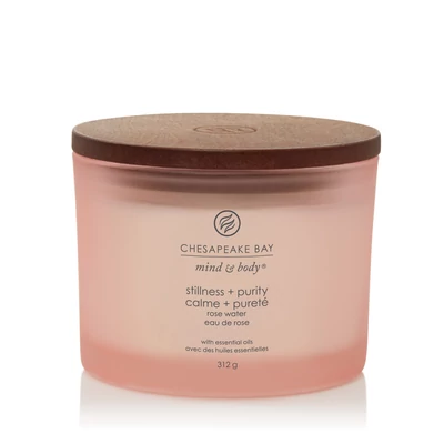 Chesapeake Bay Candle® stillness + purity (rose water) három kanócos üveggyertya