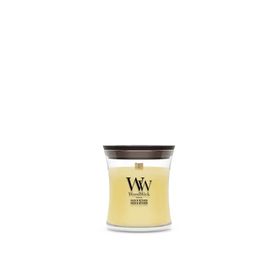 WoodWick® Yuzu & Vetiver kis üveggyertya 85 g