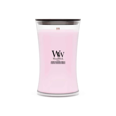WoodWick Cherry Blossom &amp; Vanilla nagy üveggyertya 609 g