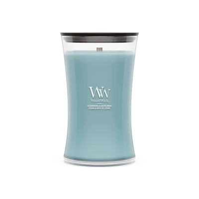 WoodWick Cedarwood & Ocean Moss nagy üveggyertya 609 g