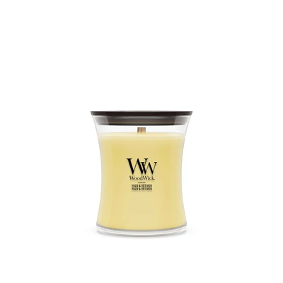 WoodWick Yuzu & Vetiver közepes üveggyertya 275 g