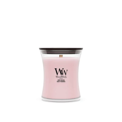 WoodWick® Rose Blush közepes üveggyertya 275 g