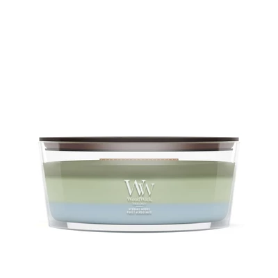 WoodWick Verdant Woods Trilogy hajógyertya 453 g