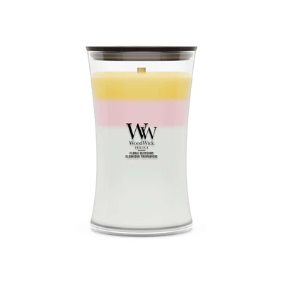 WoodWick Floral Blossoms Trilogy nagy üveggyertya 609 g