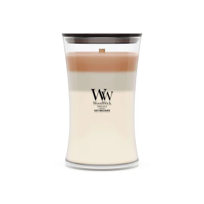 WoodWick Café Macchiato Trilogy nagy üveggyertya 609 g