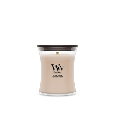 WoodWick® Crystal Ginger közepes üveggyertya 275 g