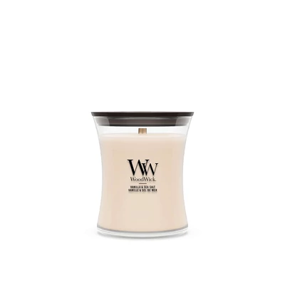 WoodWick® Vanilla &amp; Sea Salt közepes üveggyertya
