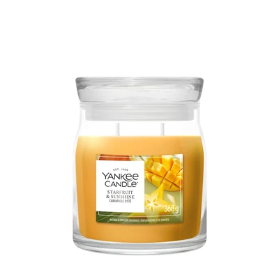 Yankee Candle® Starfruit & Sunshine Signature közepes üveggyertya 368 g