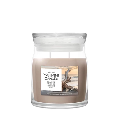 Yankee Candle Seaside Woods Signature közepes üveggyertya 368 g