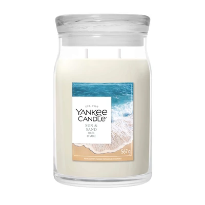 Yankee Candle Sun & Sand Signature nagy üveggyertya 567 g