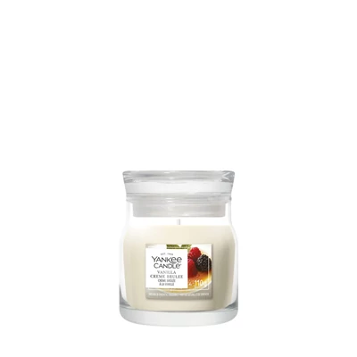 Yankee Candle Vanilla Crème Brûlée Signature kis üveggyertya 110 g