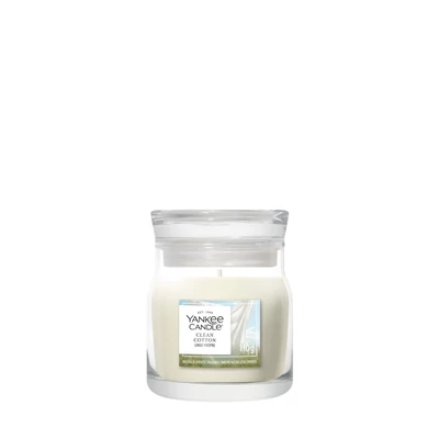 Yankee Candle Clean Cotton Signature kis üveggyertya 110 g