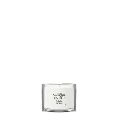 Yankee Candle® Clean Cotton Signature üveges mintagyertya 37 g