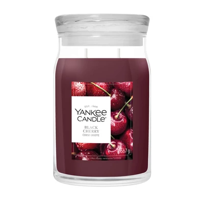 Yankee Candle® Black Cherry Signature nagy üveggyertya