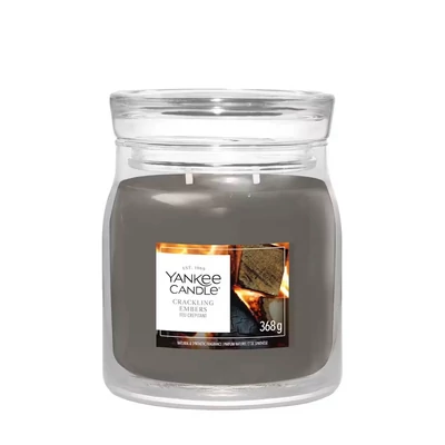 Yankee Candle® Crackling Embers Signature közepes üveggyertya 368 g