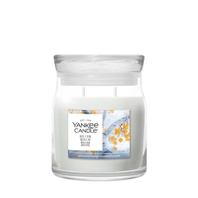 Yankee Candle® Silver Birch Signature közepes üveggyertya 368 g