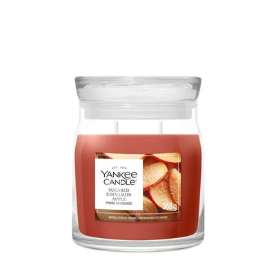 Yankee Candle® Sugared Cinnamon Apple Signature közepes üveggyertya 368 g