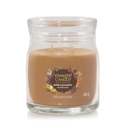 Yankee Candle® Golden Pumpkin Signature közepes üveggyertya 368 g