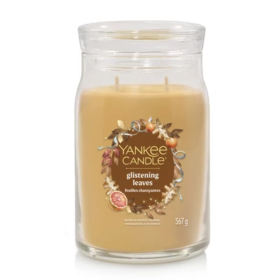 Yankee Candle® Glistening Leaves Signature nagy üveggyertya 567 g