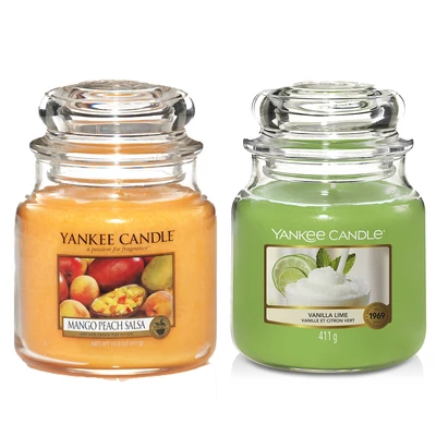 Yankee Candle® Mango Lime klasszikus közepes üveggyertya csomag