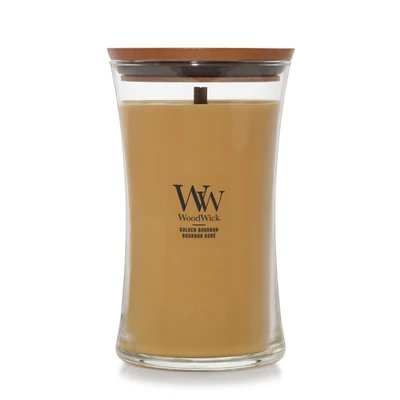 WoodWick® Golden Bourbon nagy üveggyertya 609 g