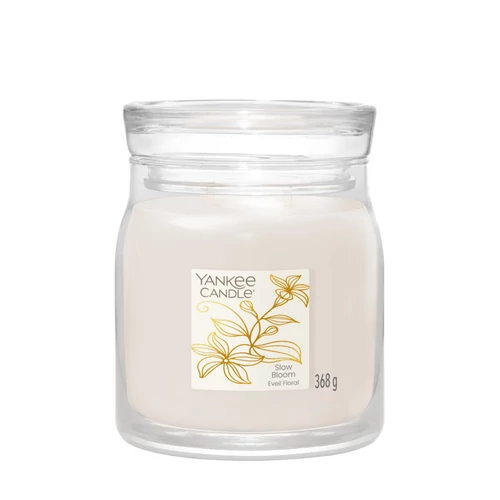 Yankee Candle® Slow Bloom Signature közepes üveggyertya 368 g