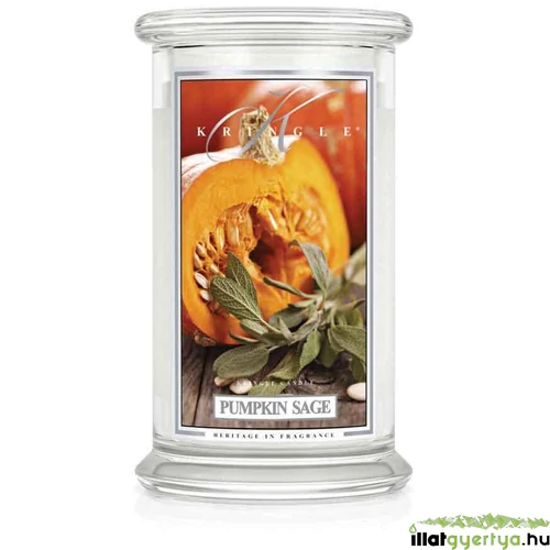 Pumpkin Sage nagy üveggyertya