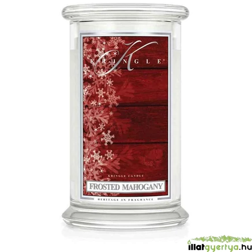 Frosted Mahogany nagy üveggyertya