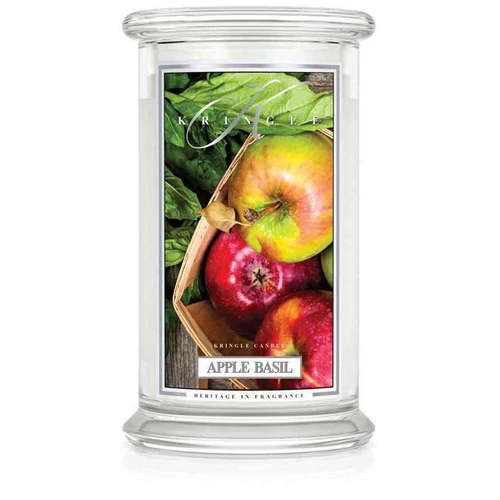 Apple Basil nagy üveggyertya