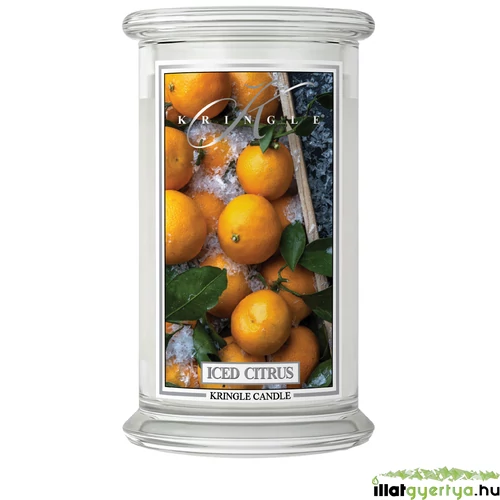 Kringle Candle® Iced Citrus nagy üveggyertya