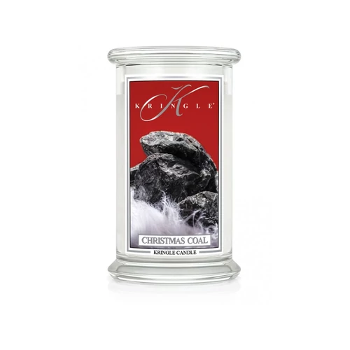 Kringle Candle® Christmas Coal nagy üveggyertya