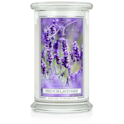 French Lavender nagy üveggyertya