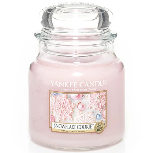 Yankee Candle® Snowflake Cookie klasszikus közepes üveggyertya