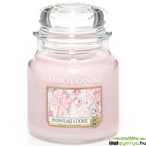 Yankee Candle® Snowflake Cookie klasszikus közepes üveggyertya