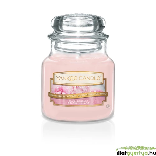 Blush Bouquet kis üveggyertya