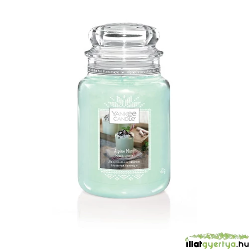Alpine Mint nagy üveggyertya