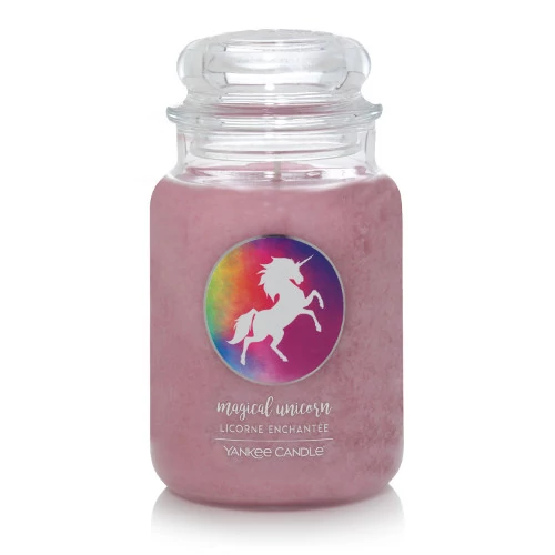 Magical Unicorn nagy üveggyertya