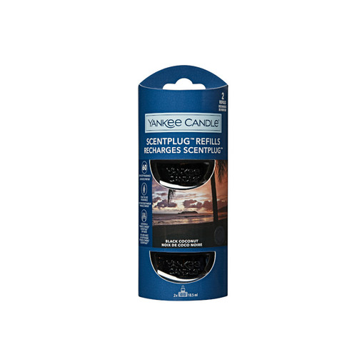 Yankee Candle® Black Coconut elektromos légfrissítő utántöltő 2 x 18,5 ml