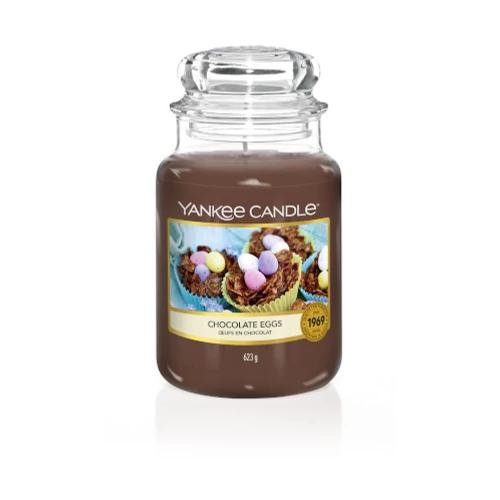 Chocolate Eggs klasszikus nagy üveggyertya
