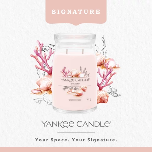 Yankee Candle® Pink Sands Signature nagy üveggyertya 567 g