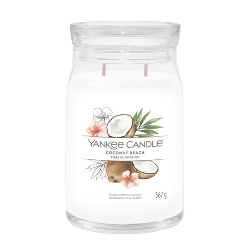 Yankee Candle® Coconut Beach Signature nagy üveggyertya 567 g