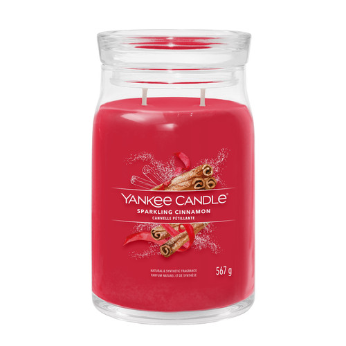Yankee Candle® Sparkling Cinnamon Signature nagy üveggyertya 567 g