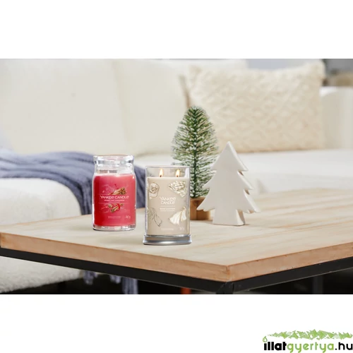 Sparkling Cinnamon Signature nagy üveggyertya 567 g