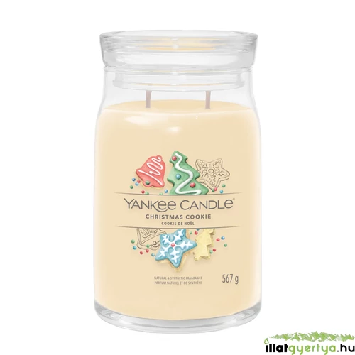 Yankee Candle® Christmas Cookie Signature nagy üveggyertya