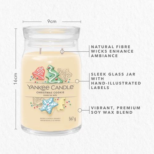 Yankee Candle® Christmas Cookie Signature nagy üveggyertya 567 g