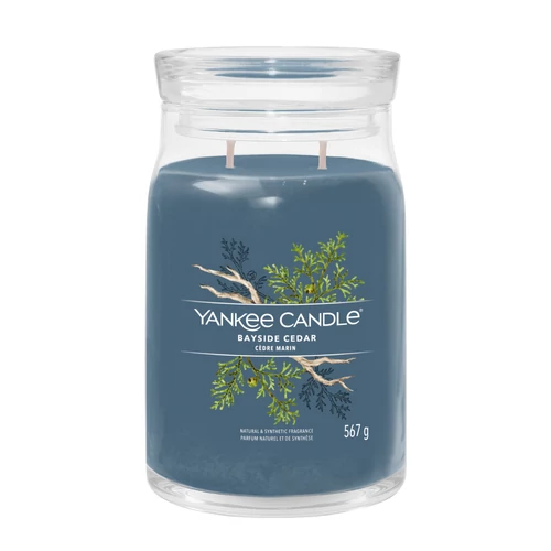 Yankee Candle® Bayside Cedar Signature nagy üveggyertya