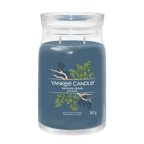 Yankee Candle® Bayside Cedar Signature nagy üveggyertya 567 g