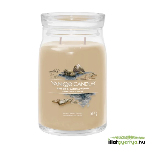Yankee Candle® Amber & Sandalwood Signature nagy üveggyertya